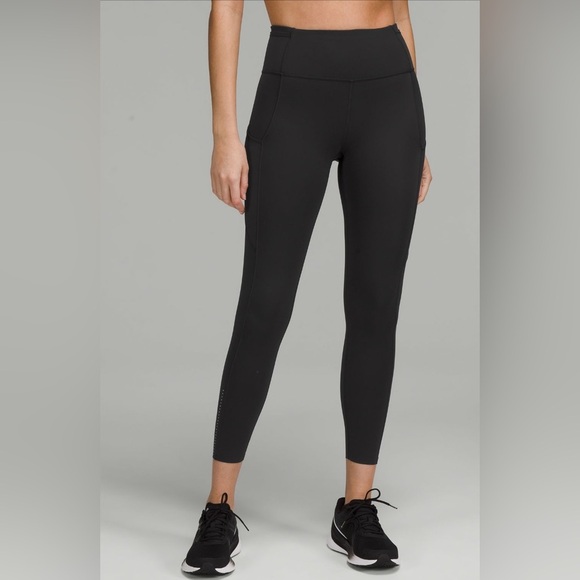 lululemon athletica Pants - Lululemon Fast & Free Reflective High Rise Black Size 4